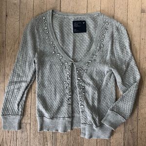 Bejeweled American eagle cardigan